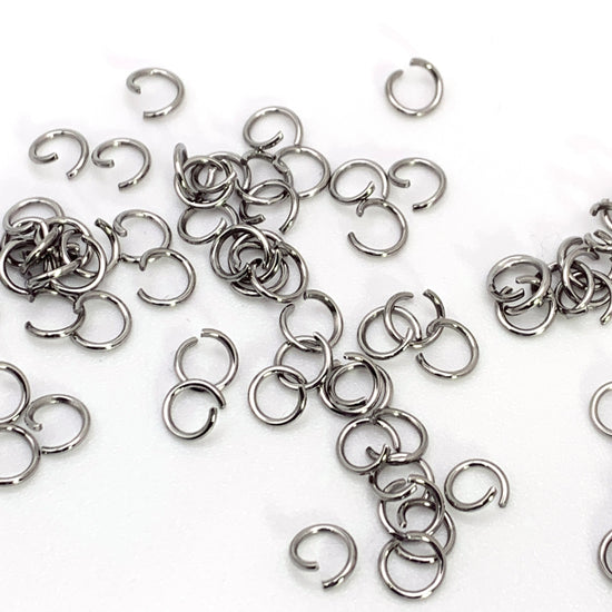 round silver colour open jump rings
