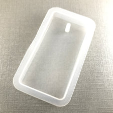 clear silicone mold that is rectangular shaped